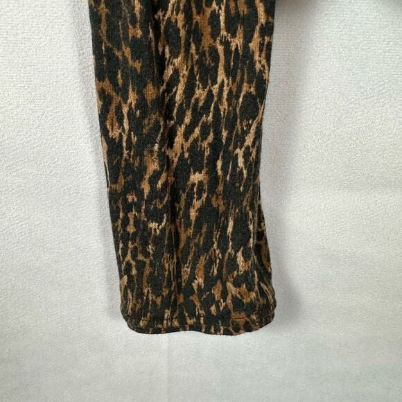 Free People Women’s Wild Thing Leopard Print Brown/Black Square Neck with Tie S - Picture 8 of 8